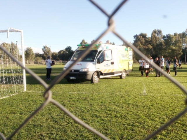 Partido de veteranos suspendido por un episodio de salud